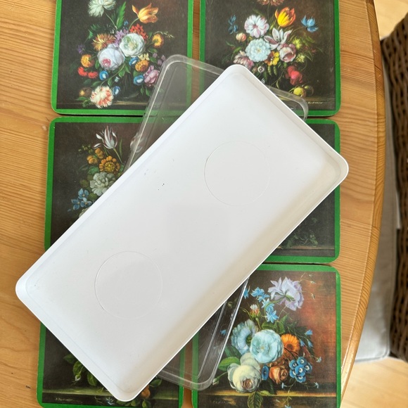 Schuberth Melamine Vintage Coaster Set of 6 - Picture 3 of 4